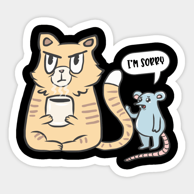 Funny Humor Sorry I'm Sorry Animals Funny Sticker by KK-Royal